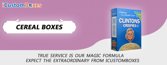 We Order Specially Custom Printed Blank Cereal Boxes