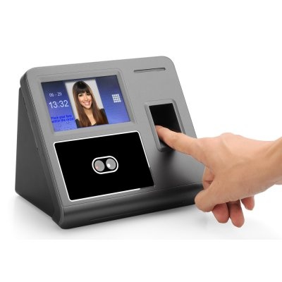 Fingerprint + Facial Recognition Attendance System - 300 Facial + 3000 Fingerprint Templates + 200000 Record Log